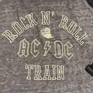 Women’s Lucky Brand 3/4 AC /DC concert tee size medium